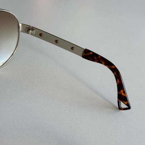 Emporio Armani 9355 sunglasses used, brown and silver