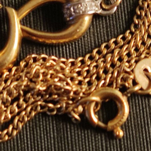 Gold pendant 18K new, 4.8g, length 41cm