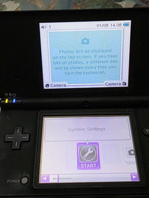 Nintendo DSi console black used, no charger