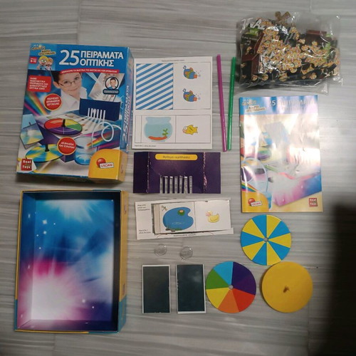 Board game 25 optical experiments used educational toy
