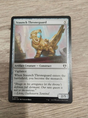 Magic the Gathering Staunch Throneguard κάρτα καινούργια