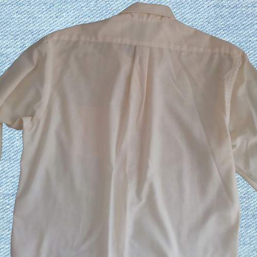 Arrow Usa 1851 men's dress shirt like new, size large, beige and white