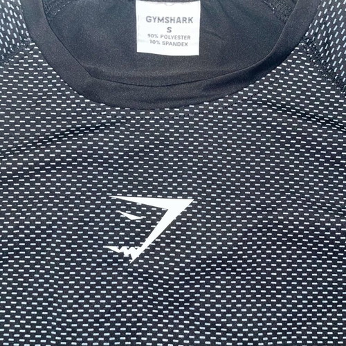 Gymshark athletic top black/grey size S, new