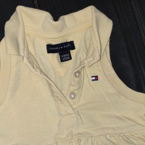 Tommy Hilfiger baby dress size 3-6 months pastel yellow like new