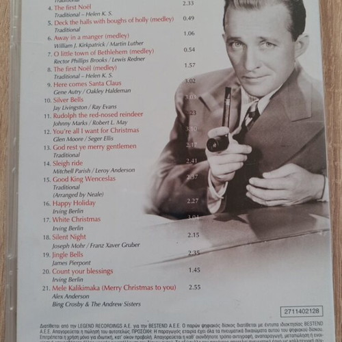CD Christmas songs Bing Crosby used