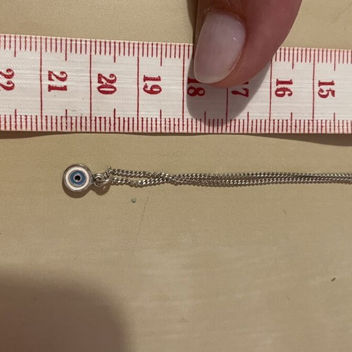 Folli Follie Silver Eye Necklace like new