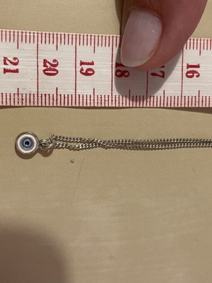 Folli Follie Silver Eye Necklace like new