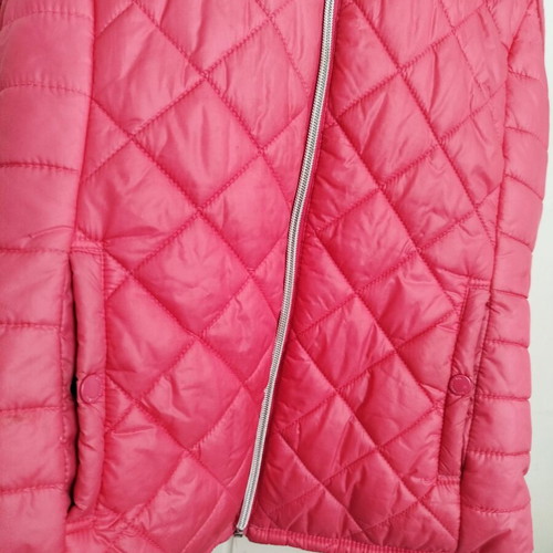 Pink sleeveless jacket Bershka used, size L with hood
