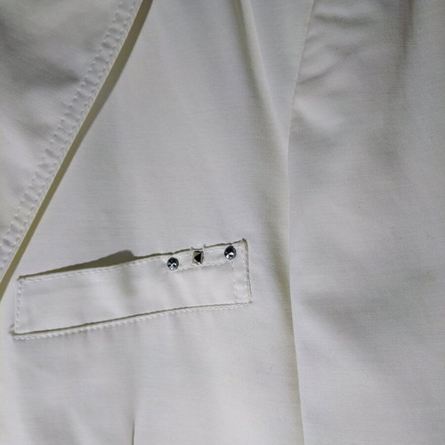 Tresor jeans men's jacket size S like new, white