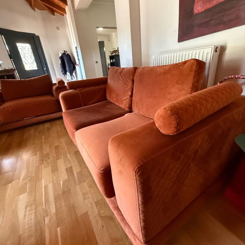 Sofa set used, 2-seater and 3-seater