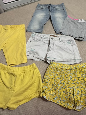 Girls' shorts and capri pants like new, sizes 8-12 years