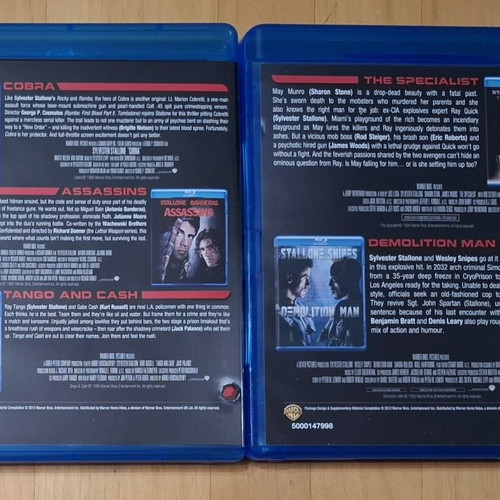 Sylvester Stallone Collection Blu-ray set of 5 action movies like new