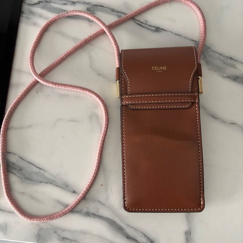 Celine Paris brown leather shoulder bag like new authentic