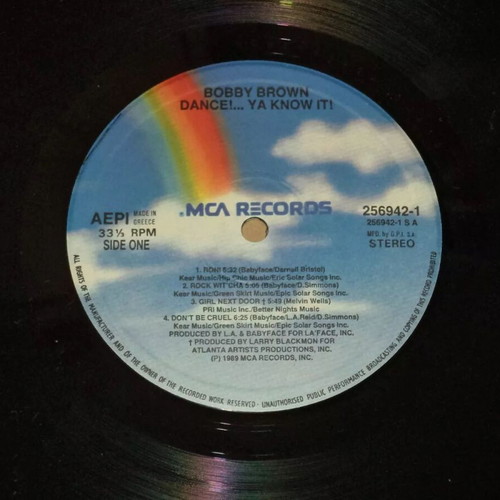 Bobby Brown Dance Ya Know It vinyl record like new, R&B / Soul