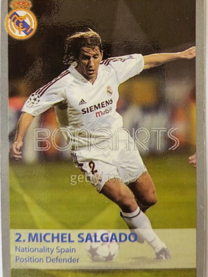 Míchel Salgado Real Madrid collectible card