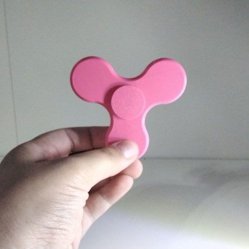 Fidget Spinner new, pink, 3D printed