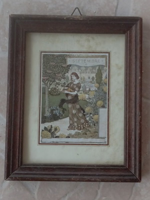 Vintage frame September used 13×15