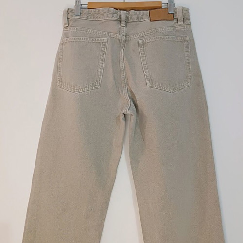 Zara Wide Leg Jeans beige olive size EUR 40 like new