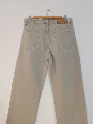 Zara Wide Leg Jeans beige olive size EUR 40 like new