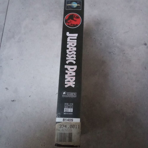 Jurassic Park VHS tape used, 1990s decade