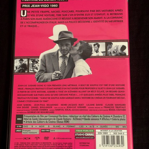 A Bout de Souffle DVD like new, French edition