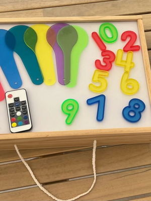 Playtive educational light table like new, complete set