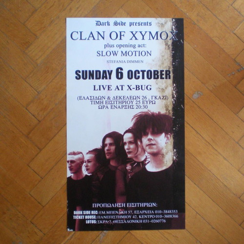 Clan of Xymox original concert poster 2002, like new
