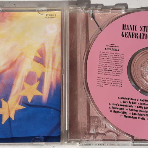 Manic Street Preachers Generation Terrorists CD used, alternative rock