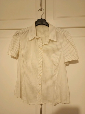 Lola short-sleeve shirt like new, black and white, size XL