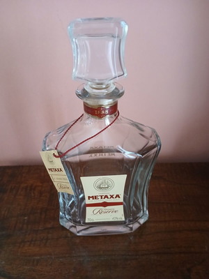 Συλλεκτικό άδειο μπουκάλι Metaxa Private Reserve σαν καινούργιο
