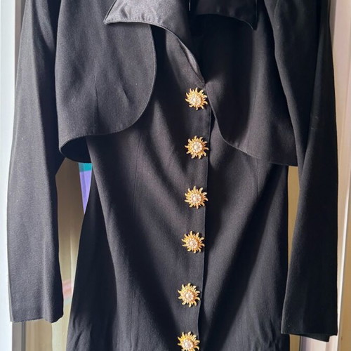 Maxi dress with bolero size M like new, black