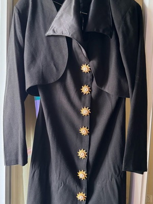 Maxi dress with bolero size M like new, black