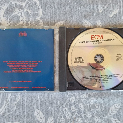 Agnes Buen Garnas Jan Garbarek Rosensfole CD like new, jazz