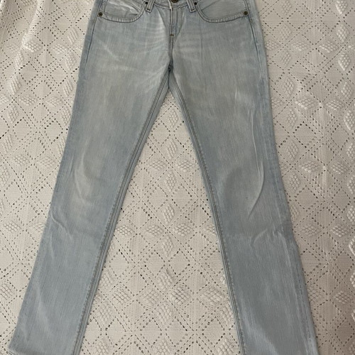Levi's 571 Slim Fit women's jeans used, light blue