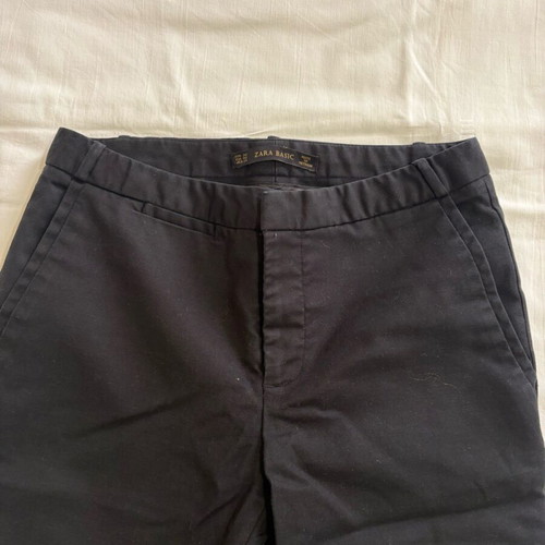 Zara black fabric pants used, size XS