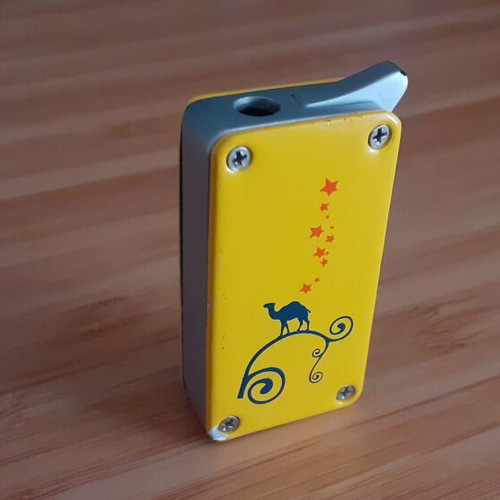 Camel gas lighter used, full metal, functional