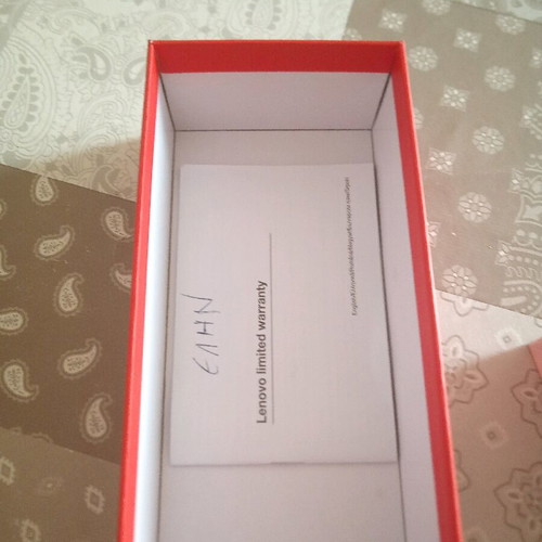 Lenovo A6000 empty box used
