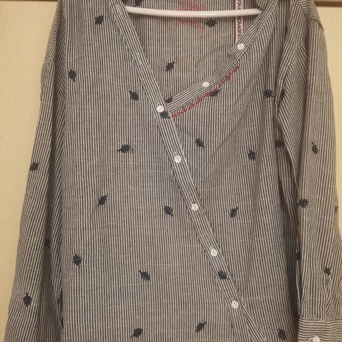 Striped shirt used, cotton, size M/L by Shop And Co