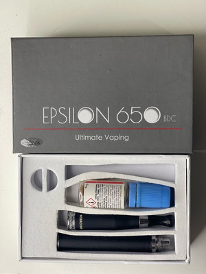 Nobacco Epsilon 650 BDC vape starter kit like new, black