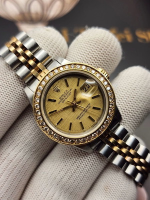 Rolex Datejust 26mm like new with diamond bezel and Jubilee bracelet