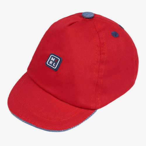 Mayoral Kids Jockey Cap Fabric Red New