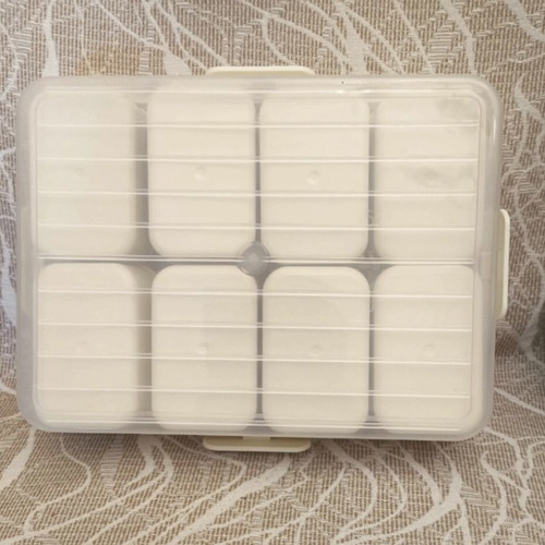 Food Storage Box with 8 Separate Compartments New, Airtight Lid