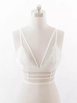 White lace bustier with straps new in sizes S M L XL