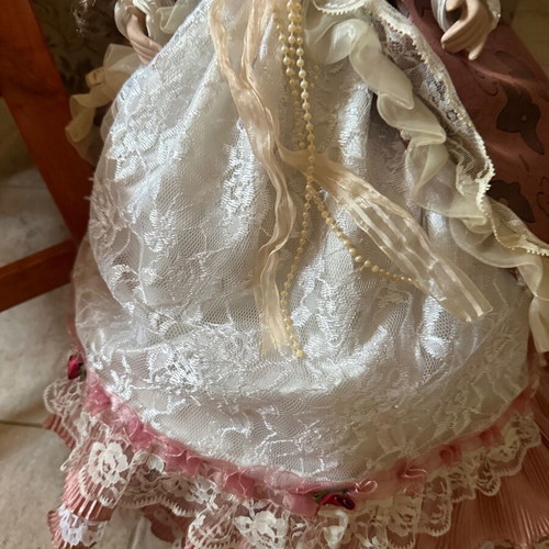 Large vintage porcelain doll