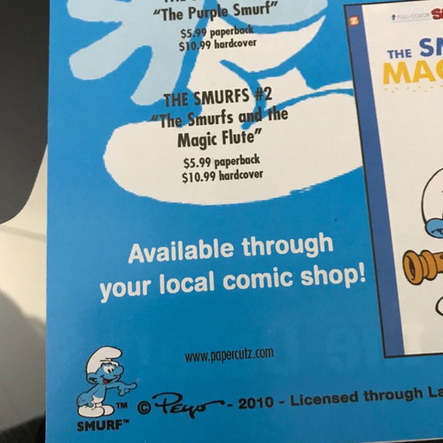 The Smurfs Halloween Ashcan mini-comic new