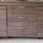 Modern buffet with drawers used