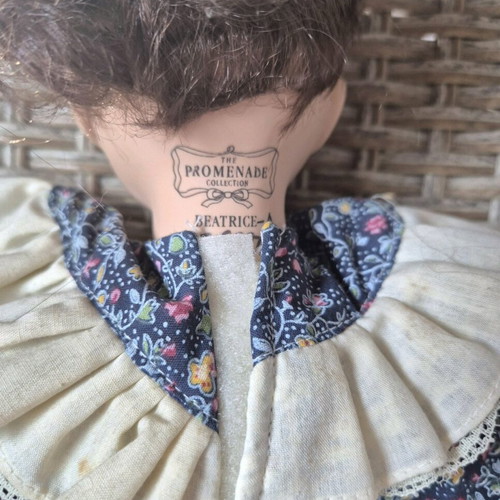 Porcelain collector doll Beatrice used in very good condition