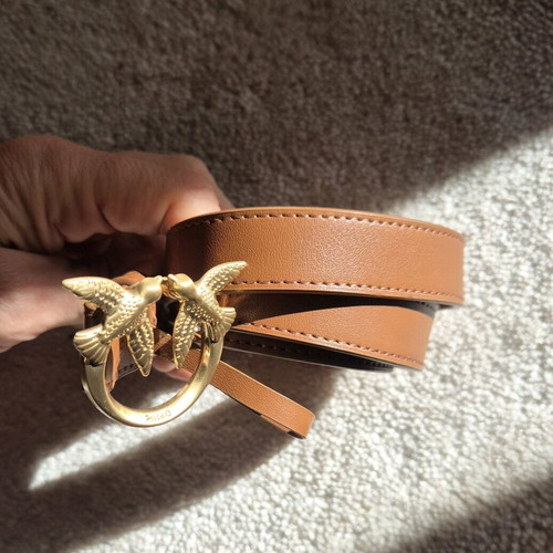 Pinko belt tan like new, size 75