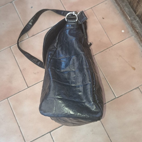 Roberto Santi women's shoulder bag like new, black leather