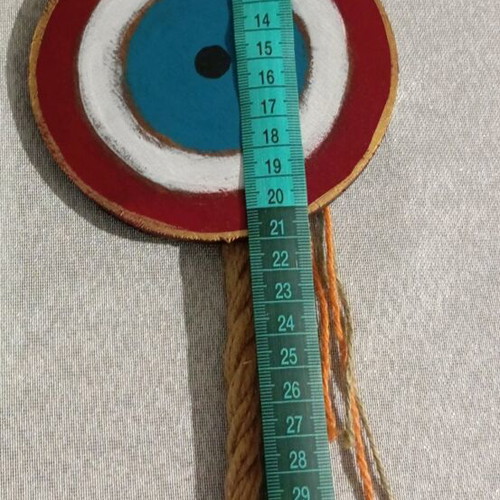 Wooden decorative eye charm 32 cm like new